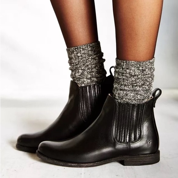 Frye Shoes - Frye Phillip Chelsea Cognac Leather Boots